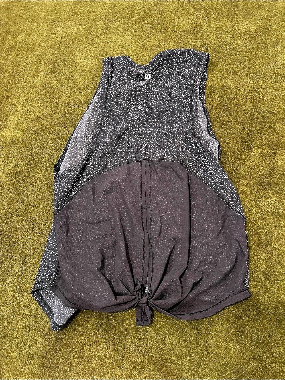 Lululemon Sculpt Tank *Tie Back Polka Dot Black & White